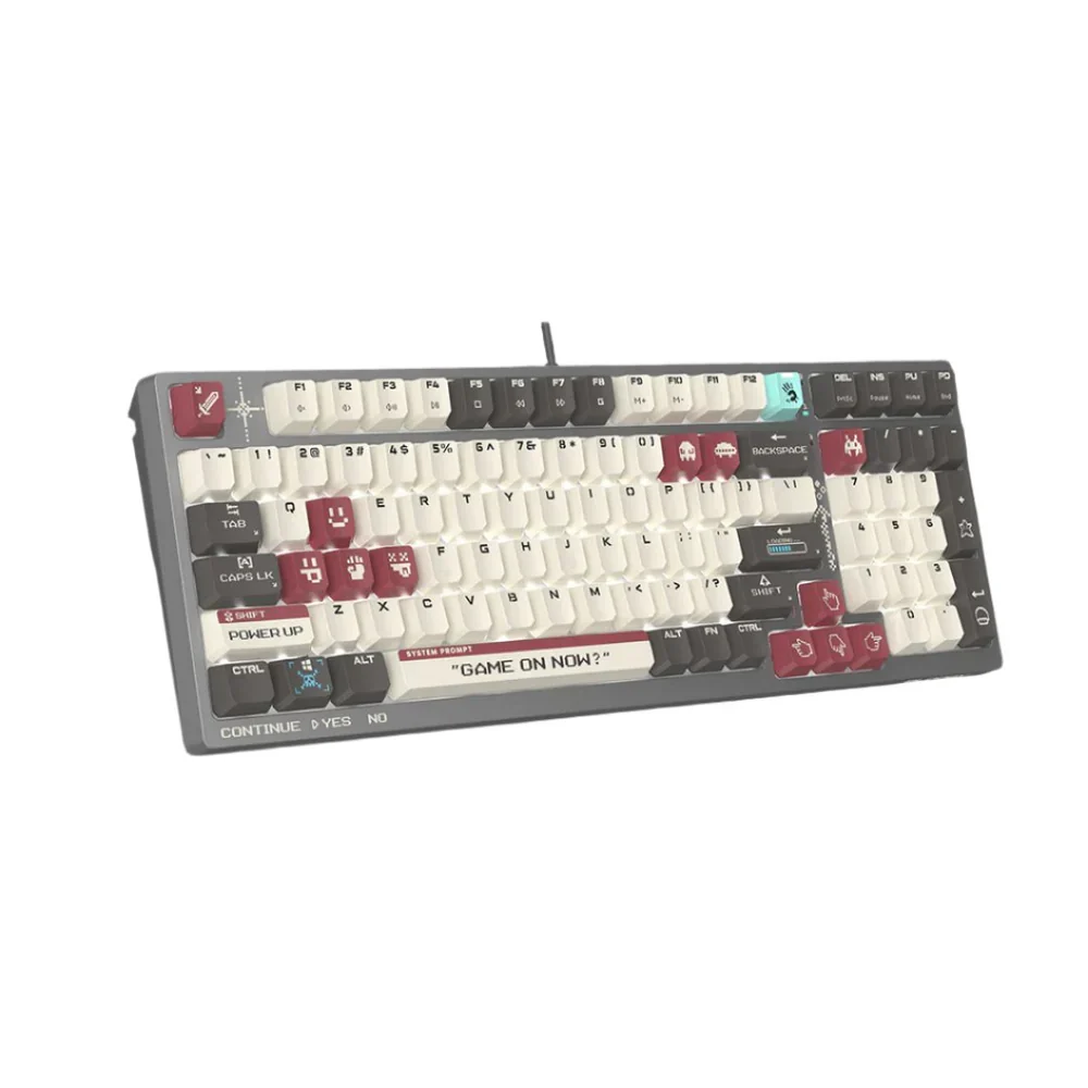 A4TECH BLOODY S98 BLOODY PIXELS RED GAMING MECHANICAL BLMS RED PLUS SWITCH RGB KEYBOARD USB US+RUS