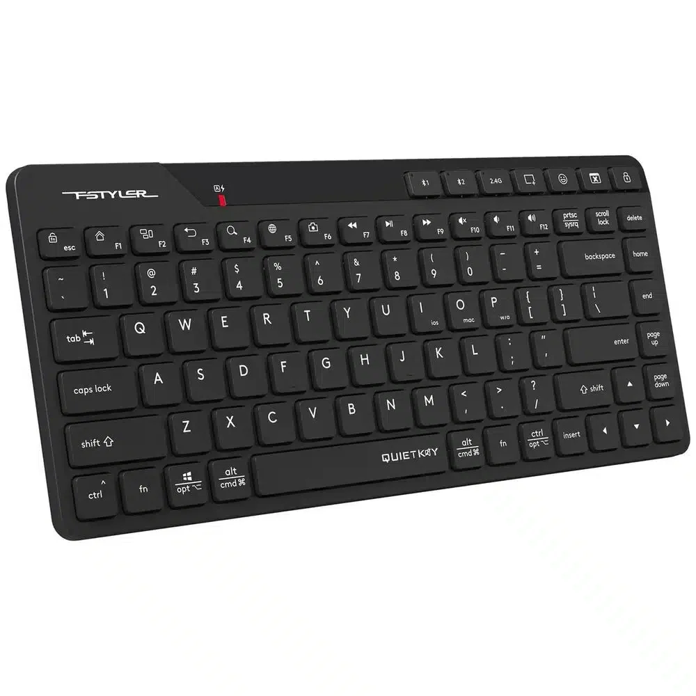 A4TECH FSTYLER FBK26C AS BLUETOOTH+2.4G WIRELESS RECHARGEABLE KEYBOARD USB BLACK US+RUSSIAN