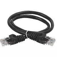 PC09-C5EU-5M-G Шнур коммутационный (патч-корд) кат.5Е UTP 5м черный GENERICA шт