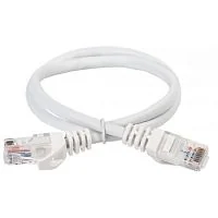 PC08-C06U-1M-FL ITK Коммутационный шнур плоский кат.6 UTP 1м белый шт