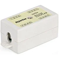 CA-IDC-C5e-WH Hyperline Проходной адаптер (coupler), Dual IDC, категория 5e, 4 пары шт