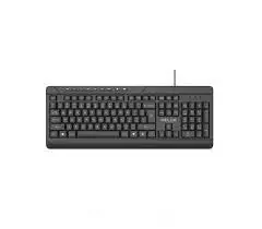 Delux K7010U wired keyboard black USB RUS