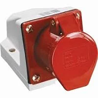 PSR12-032-5 Розетка стационарная ССИ-125 3Р+РЕ+N 32А 380-415В IP44 IEK шт