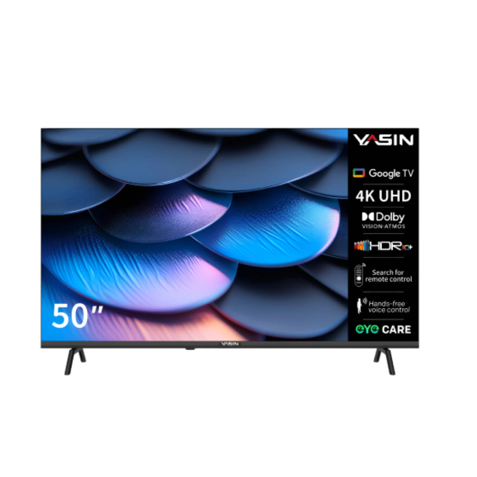YASIN LED TV 55Q90 55" 4K UHD 3860×2160, Android 11 + GoogleTV 450 cd/m2 1000000:1 6ms 178/178 WiFi