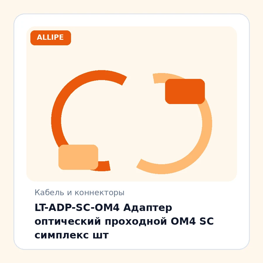 LT-ADP-SC-OM4 Адаптер оптический проходной OM4 SC симплекс шт