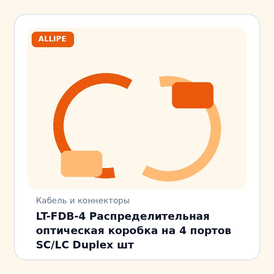 LT-FDB-4 Распределительная оптическая коробка на 4 портов SC/LC Duplex шт