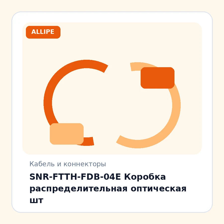 SNR-FTTH-FDB-04E Коробка распределительная оптическая шт
