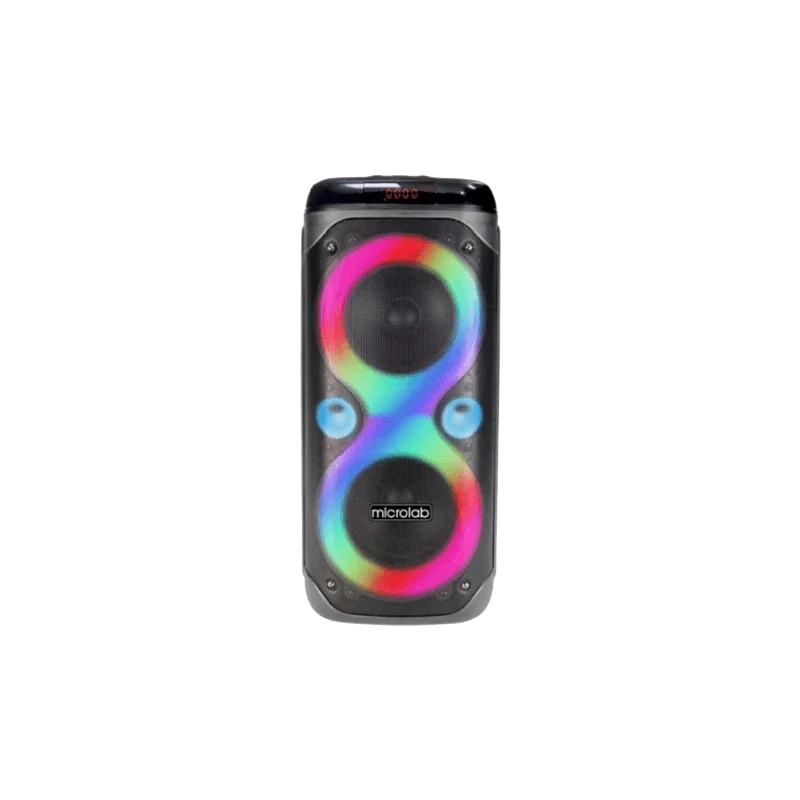 Microlab Party Speaker PT800 33W RGB LED, Bluetooth,4500mAH, 3.5mm Line in, USB, Remote