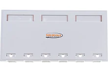 NMC-MB6P-ST-WT Nikomax Корпус настенной розетки NIKOMAX, 6 портов, под модули-вставки типа Keystone, со шторками, белый шт