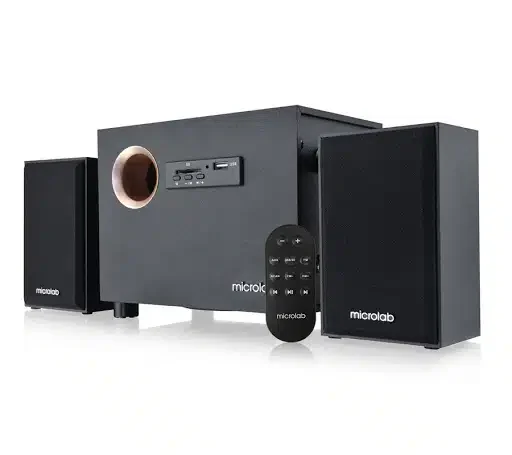 Microlab Subwoofer M-105R 2.1 10W (5W+2.5W*2) FM,USB,SD,REMOTE BLACK >40dB