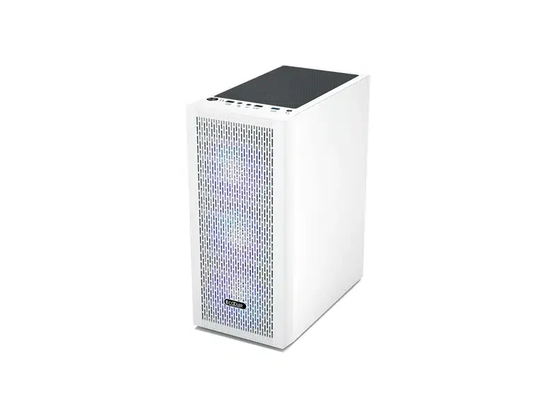 Корпус PC Cooler MA100 MESH WH ATX 1xUSB 3.0, 2xUSB 2.0, HDAudio, 2x2,5" SSD, 2x3,5" HDD, 3*120mm Front RGB FAN,Tempered Glass, 360x200x446mm, White