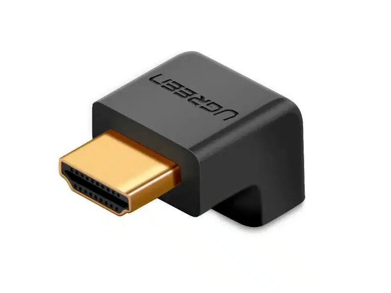 Переходник UGREEN HD112 HDMI (Male) to HDMI (female) угловой, направление - вниз. 20109