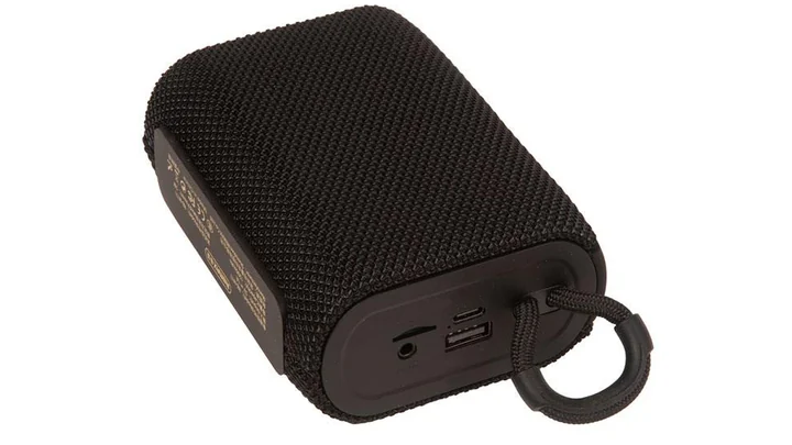 Портативная колонка REMAX RB-M17 (BT V5.3, TWS, FM, AUX, mSD, дальность 10 метров, 1200mAh, USB, DC5V/1A) black