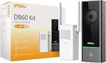 Умный беспроводной Wi-Fi дверной звонок IMOU DB60 + модуль DS21 (5MP, 2560x1920, AI, night vision 5m, two-way talk, mSD, DC12/6200 mAh battery, IP65)
