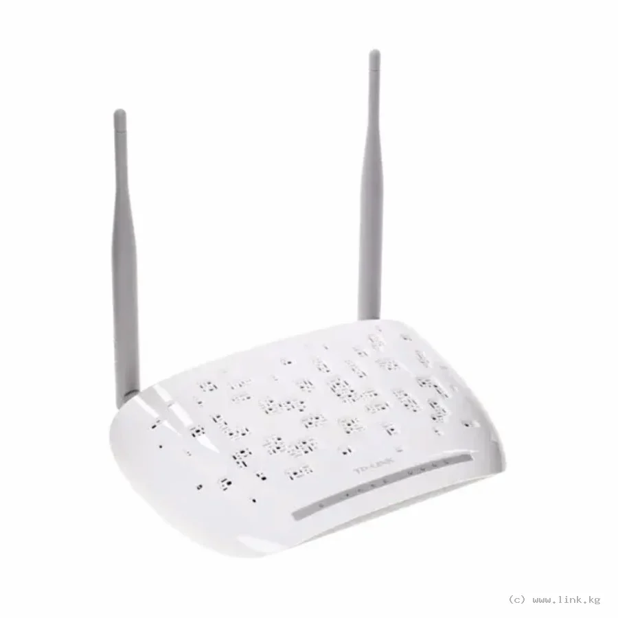 Модем ADSL2+ со встроенным маршрутизатором TP-LINK TD-W8961N(RU) Wi-Fi 300 Мб, 4 LAN 100 Мб
