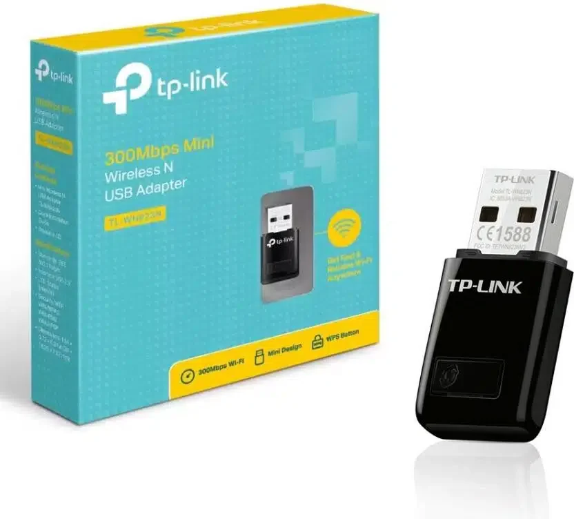 Адаптер Wi-Fi USB TP-LINK TL-WN823N N300, 300Mb/s 2.4GHz, 2 антенны, USB 2.0