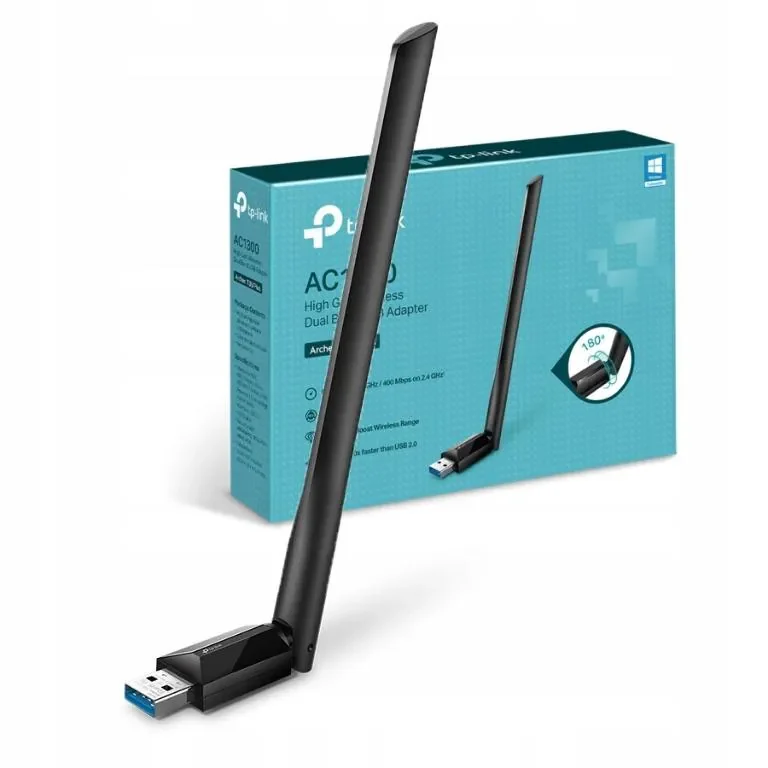 Адаптер Wi-Fi USB TP-LINK Archer T3U Plus AC1300 867Mb/s 5GHz+400Mb/s 2.4GHz, 1 антенны, USB3.0