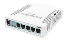 Коммутатор MikroTik RB260GS CSS106-5G-1S 128KB Flash, 5x1000Mb/s, 2xPOE, 1xSFP, IP20