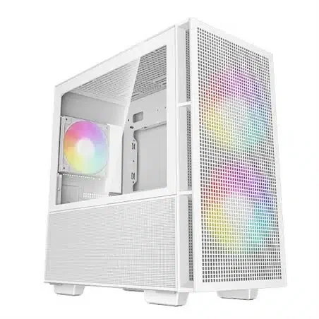 DEEPCOOL MATX CH360 WH WHITE w/o PSU USB 3.0 2×140mm ARGB fan, Front Type-C, Mesh panel