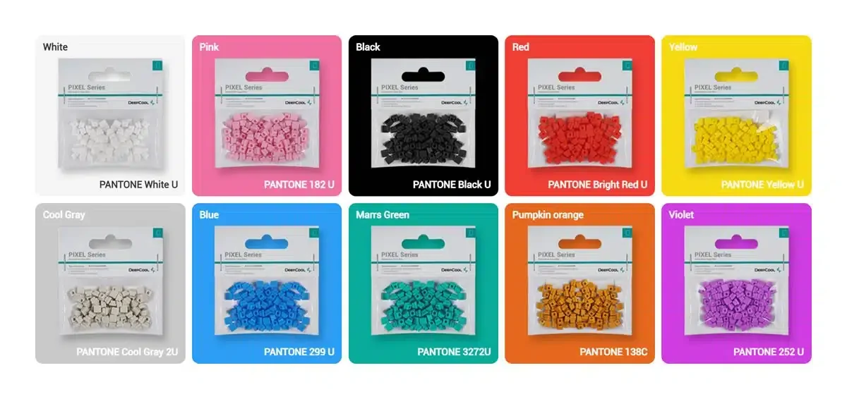Декоративный резиновый элемент DEEPCOOL PIXEL BK для корпусов DEEPCOOL MESH (100 pcs pack), черный