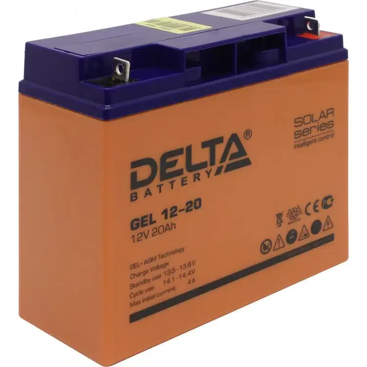 Аккумулятор Delta GEL1220 12V 20Ah (181*77*167mm)