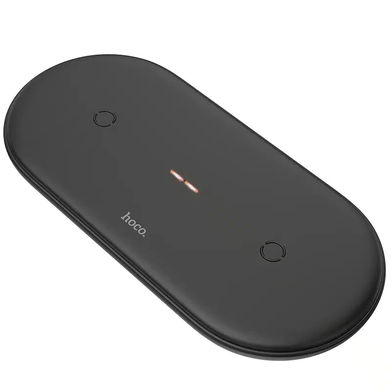 Зарядное беспроводное устройство HOCO CW23 dual power wireless fast charger, black