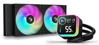 DEEPCOOL LQ240 ARGB 120*2 FAN, LED DIGITAL DISPLAY, LGA20xx/1700/1200/115*/AMD