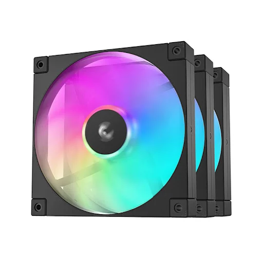 Cooler for PSU/CASE DEEPCOOL FD14(3 IN 1 SET) ARGB PWM HDB BLACK 400-1650rpm 140mm