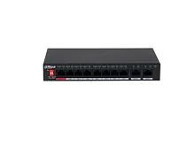 Коммутатор сетевой PoE DAHUA DH-S3010-8ET-95 (2xUpLink 1Gb/s, 8xPoE 100Mb/s, 5.60 Gbps) 96W