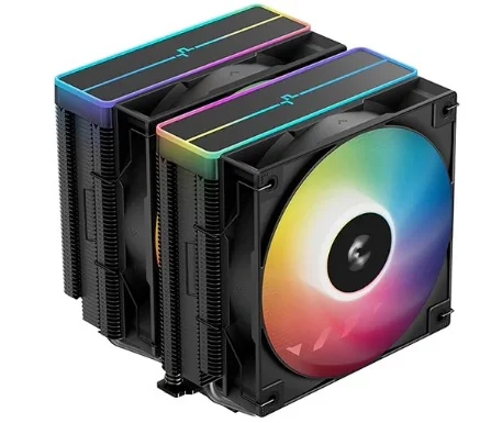 CPU cooler DEEPCOOL AG620 V2 BK ARGB LGA115*/1700/1200/20*/AMD 2x120mm 300-1950rpm,6HP
