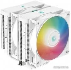 CPU cooler DEEPCOOL AG620 V2 WH ARGB LGA115*/1700/1200/20*/AMD 2x120mm 300-1950rpm,6HP