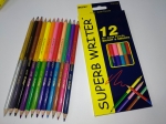 Цветной карандаш 12.  24 цв Super writer
