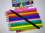 Цветные карандаши 12цв carioca (толстые)