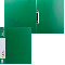  Папка на 2х и 4х - кольцах (A4,Зеленый) средней плотности