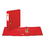 Папка-регистратор (Бокс-файл) А4 с двухсторонним покрытием из ПВХ, 50 мм (Красный) КНР